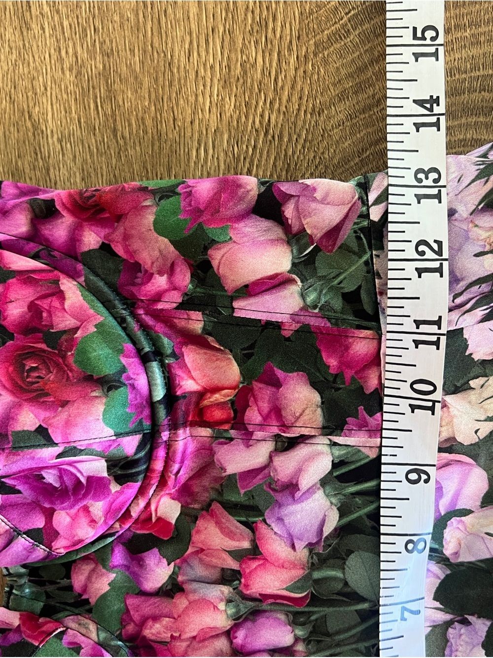 Fleur du Mal Silk Sweetheart FitFlare 4 Pink Floral Dress Leather Removbl Straps - Picture 10 of 11